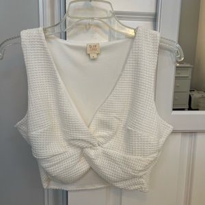 Cute white crop top